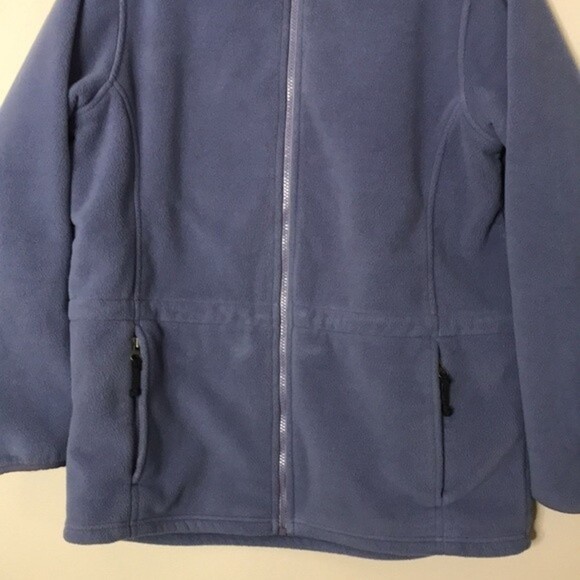 L.L. bean fleece zip up fall winter jacket with synch waist size medium - Picture 3 of 12